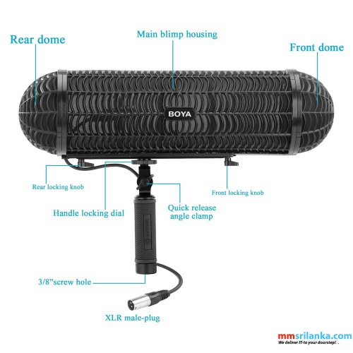 BOYA BY-WS1000 PROFESSIONAL WINDSHIELD & SUSPENSION SYSTEM (6M)